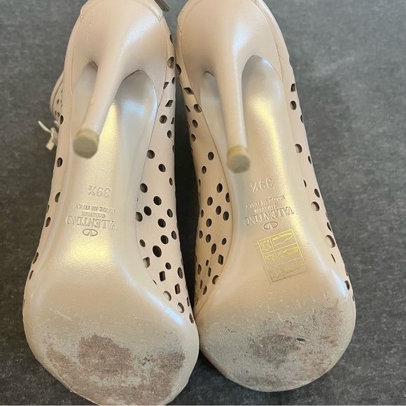 Valentino Peep Toe Stiletto Ankle Boots - Picture 9 of 11